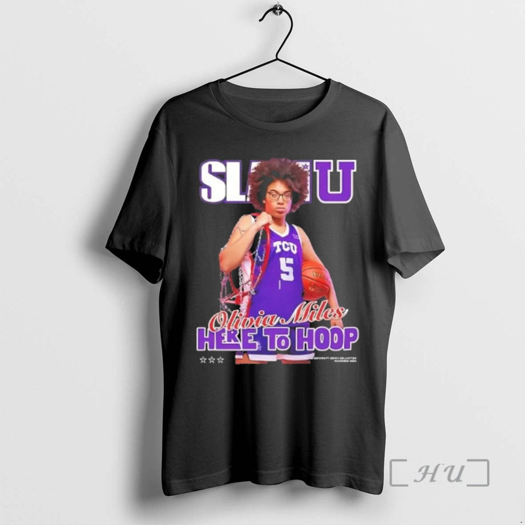 Officials Olivia Miles Slam Here To Hoop Tee Unisex