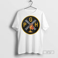 Officials Pgh Emblem Steel T Shirts Sweatshirt Hoodies