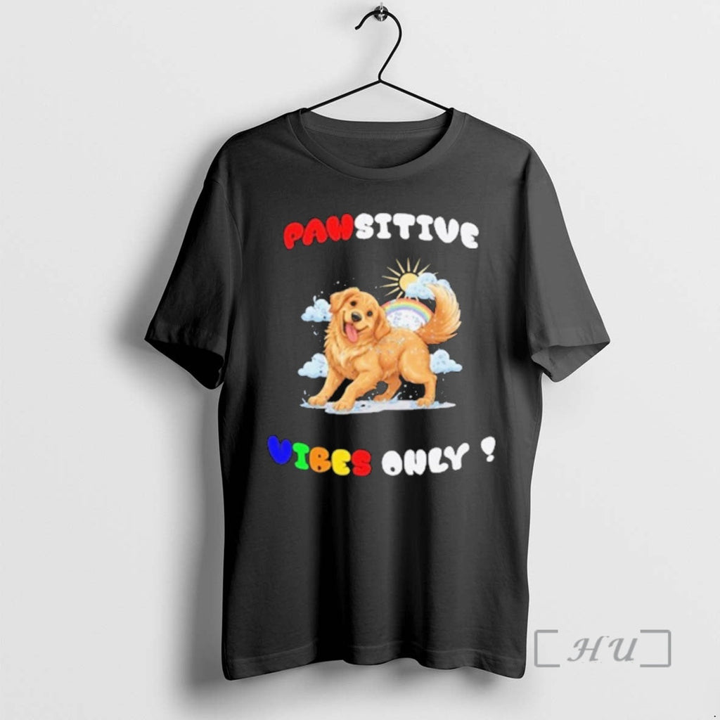 Officials Pawsitive Vibes Only Golden Retriever T Unisex