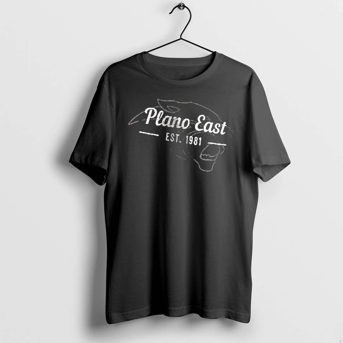 Officials Plano East Est 1981 Panther Head Outline Line Art Distressed Men T Shirt Sweater