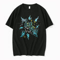 Officials Pobrecito Abstract Cyan Yellow Pixel Splatter Tank Top T Shirt Sweater