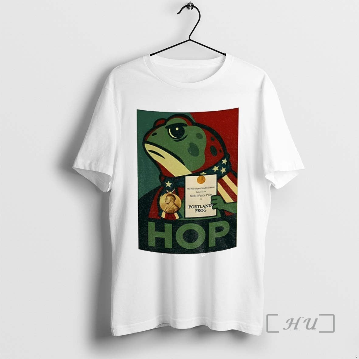 Officials Portland Frog Hop Nobel Peace Prize Meme T Shirt Sweater