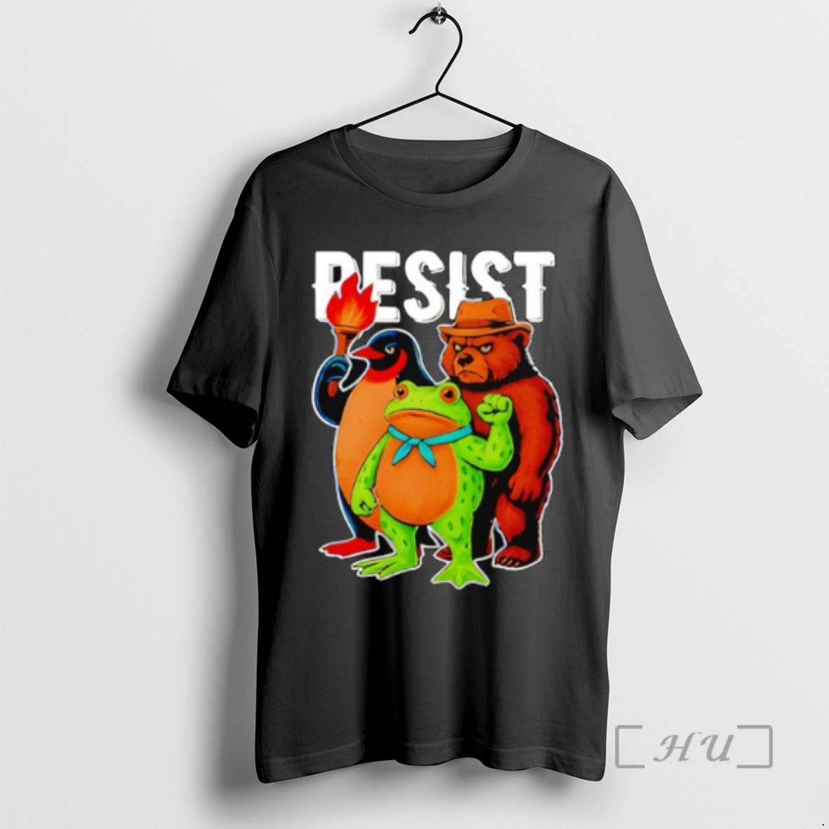 Officials Portland Frog Protester Resist Animals Tee Sweater