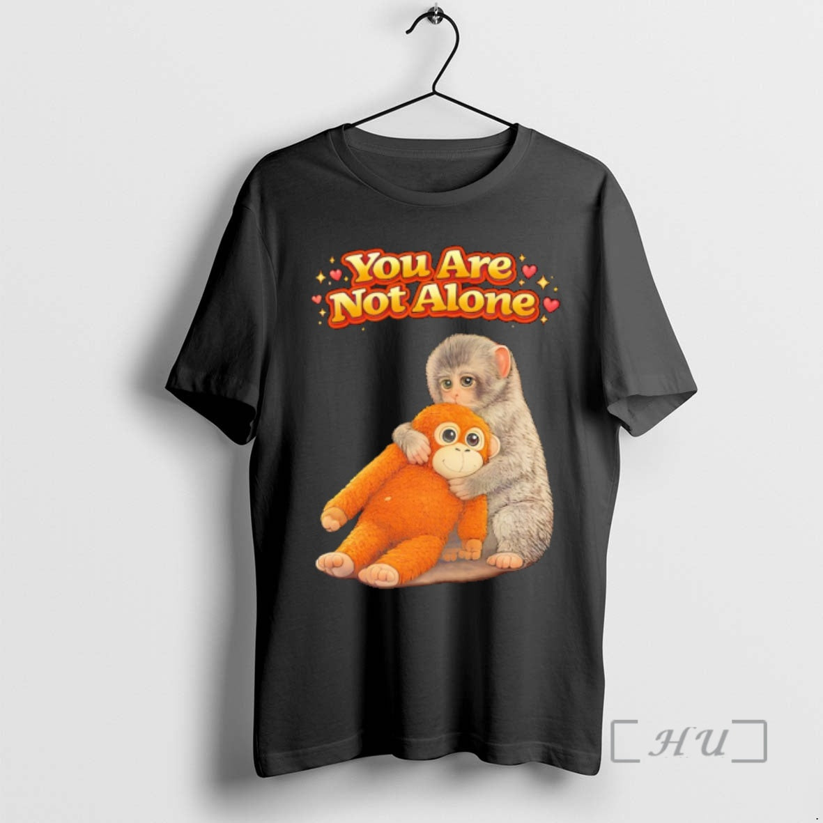 Officials Punch Monkey Graphic You Are Not Alone Unisex