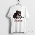 Officials Raccoon This Sucks Vampire Halloween Tee Sweater