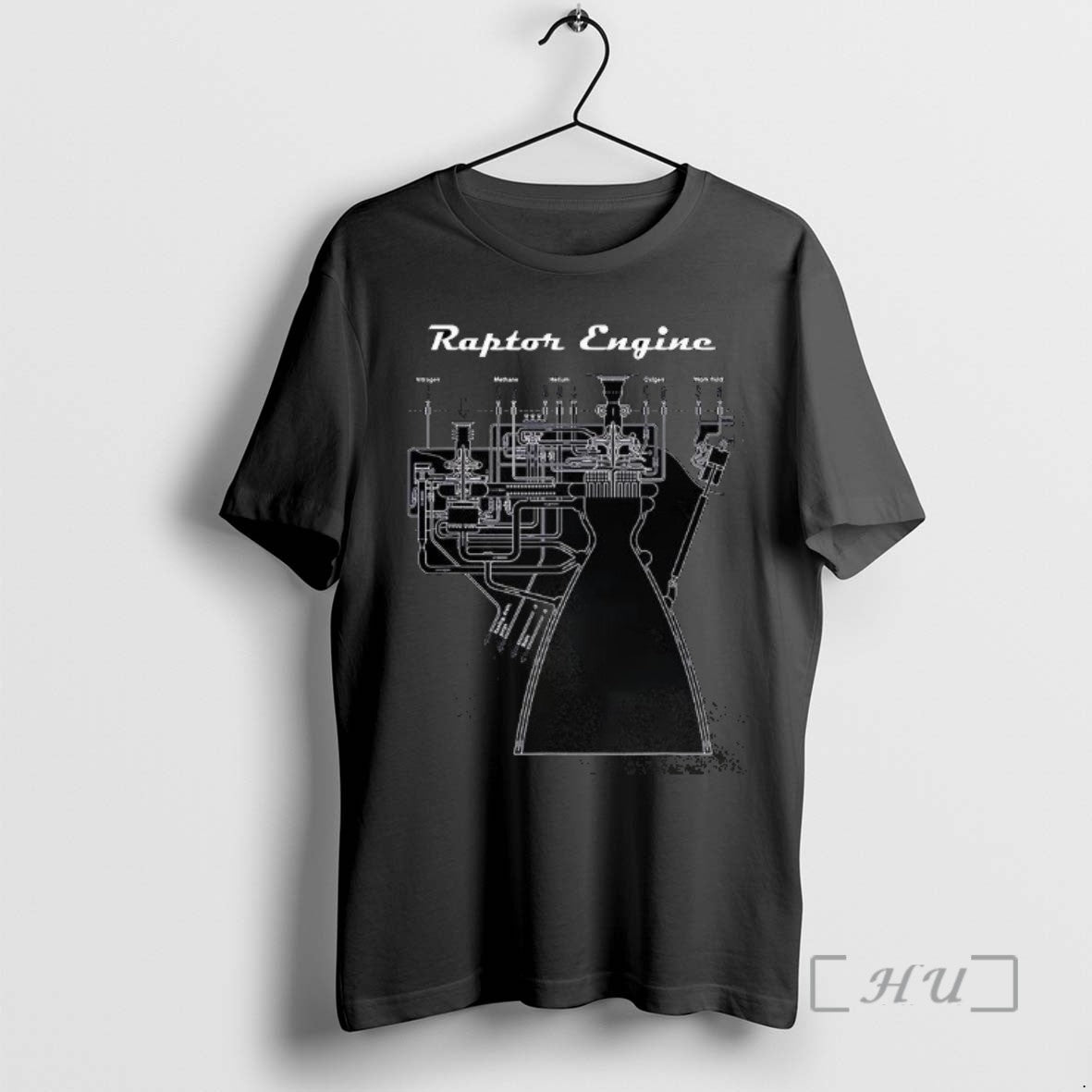 Officials Raptor Engine Blueprints Graphic Tee Sweater