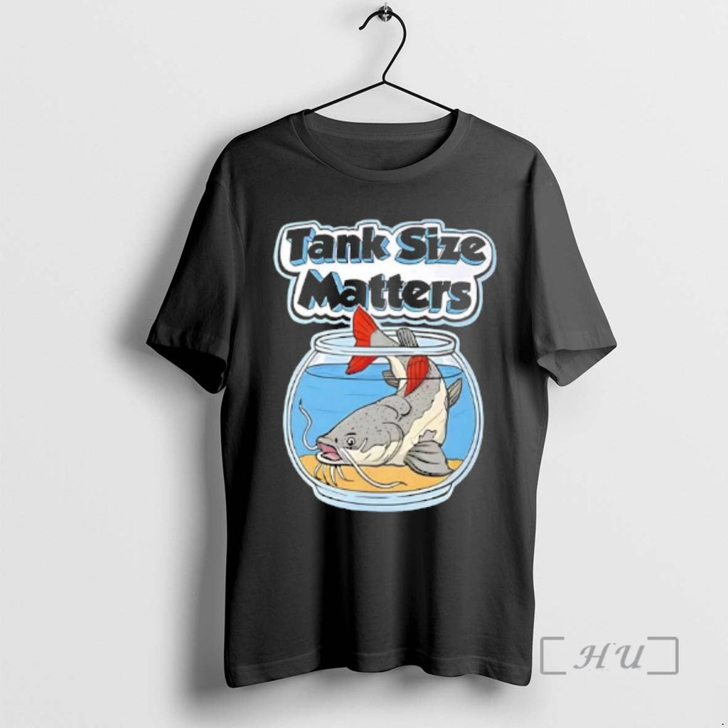 Officials Redtail Catfish Tank Size Matters Tee Unisex