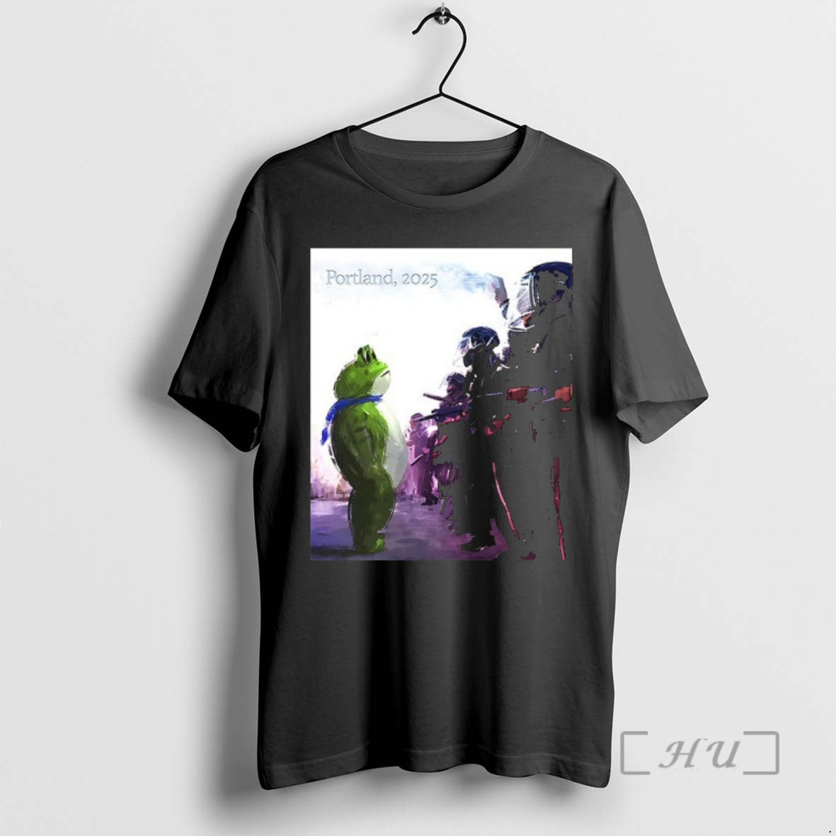 Officials Resist Portland Frog Protest Portland 2025 Art Ceramic Ceramic And Classic Dad Cap Tee