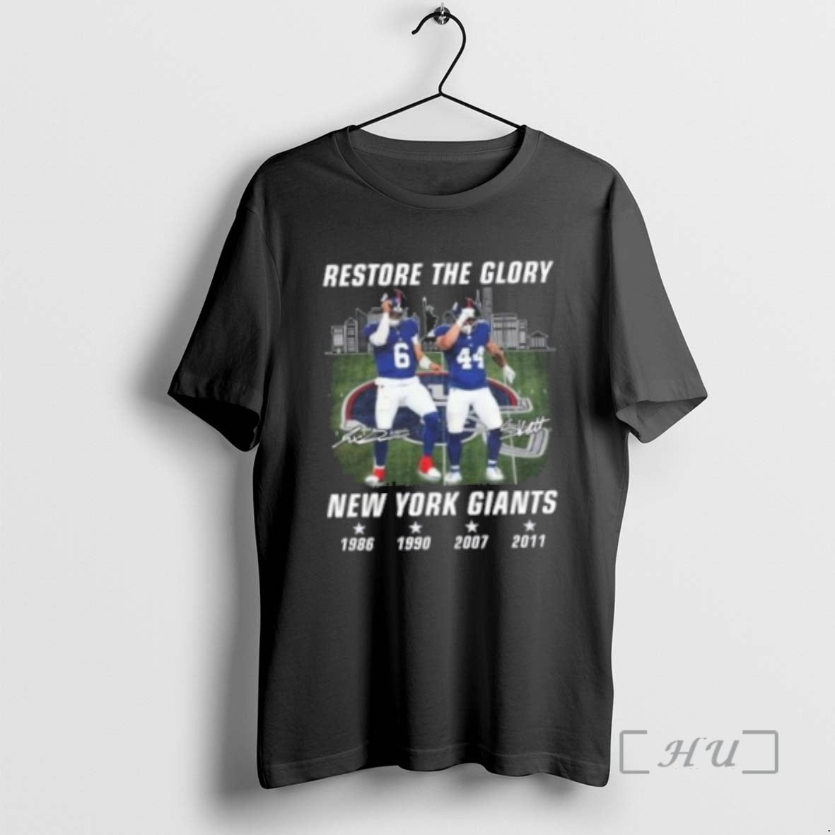 Officials Restore The Glory New York Giants Signatures Shirts Sweater