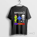 Officials Sams Club X Grinch And Jack Skellington Friends Fist Bump Happy Hallothanksmas T Shirts