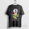 Officials Santa Grinch Lights Brooklyn Nets Nba Christmas 2025 Tee Shirt Sweater