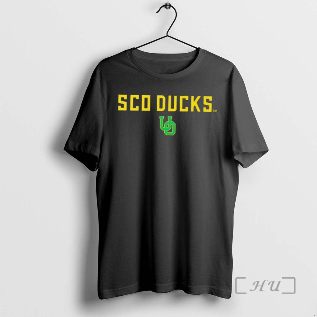 Officials Sco Ducks Uo Green And Yellow Logo Unisex