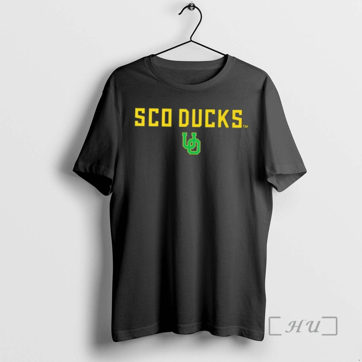 Officials Sco Ducks Uo Green And Yellow Logo Unisex