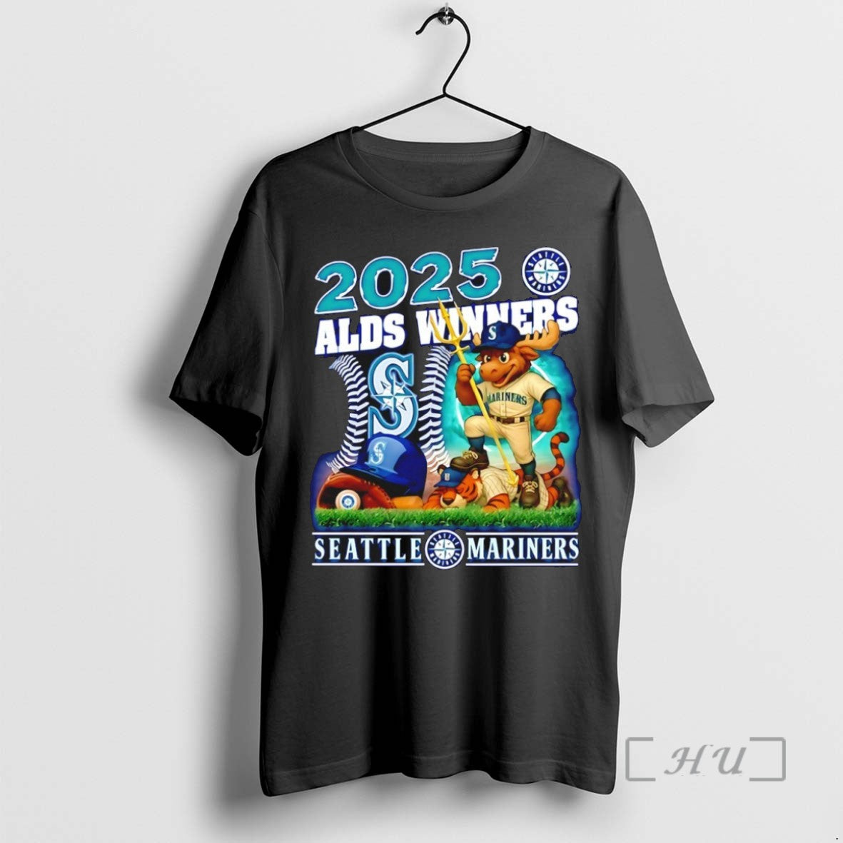 Officials Seattle Mariners 2025 Alds Winners Mascot Tee Shirt Sweater