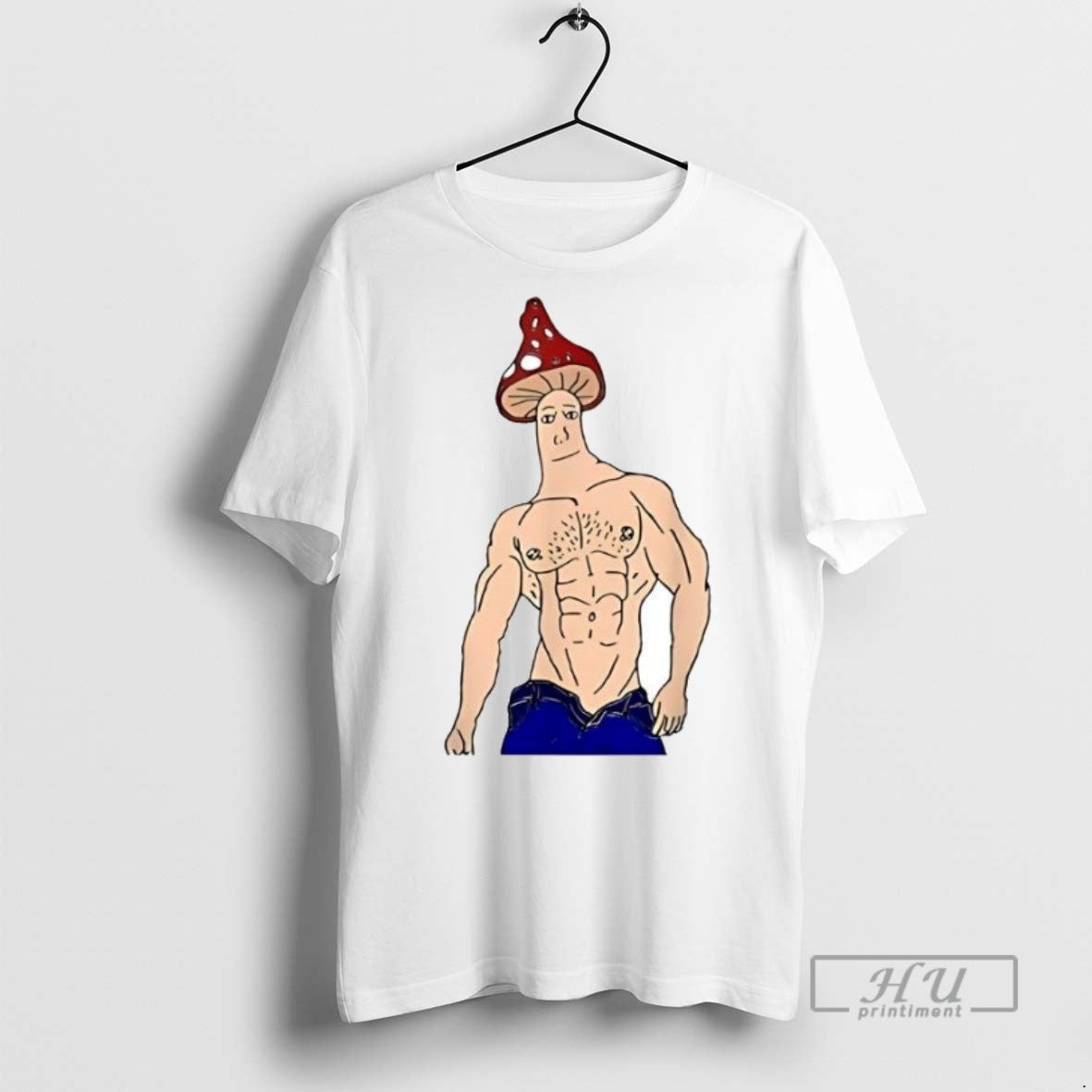 Officials Shroomjak Mushroom Wojak Gym T Shirt Sweatshirt Hoodies