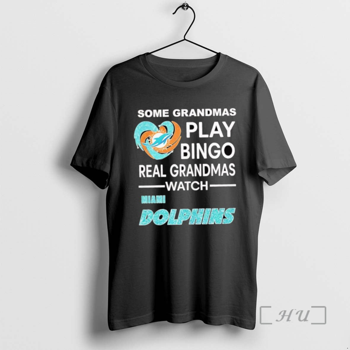 Officials Some Grandmas Play Bingo Real Grandmas Watch Miami Dolphins Logo Shirts Sweater