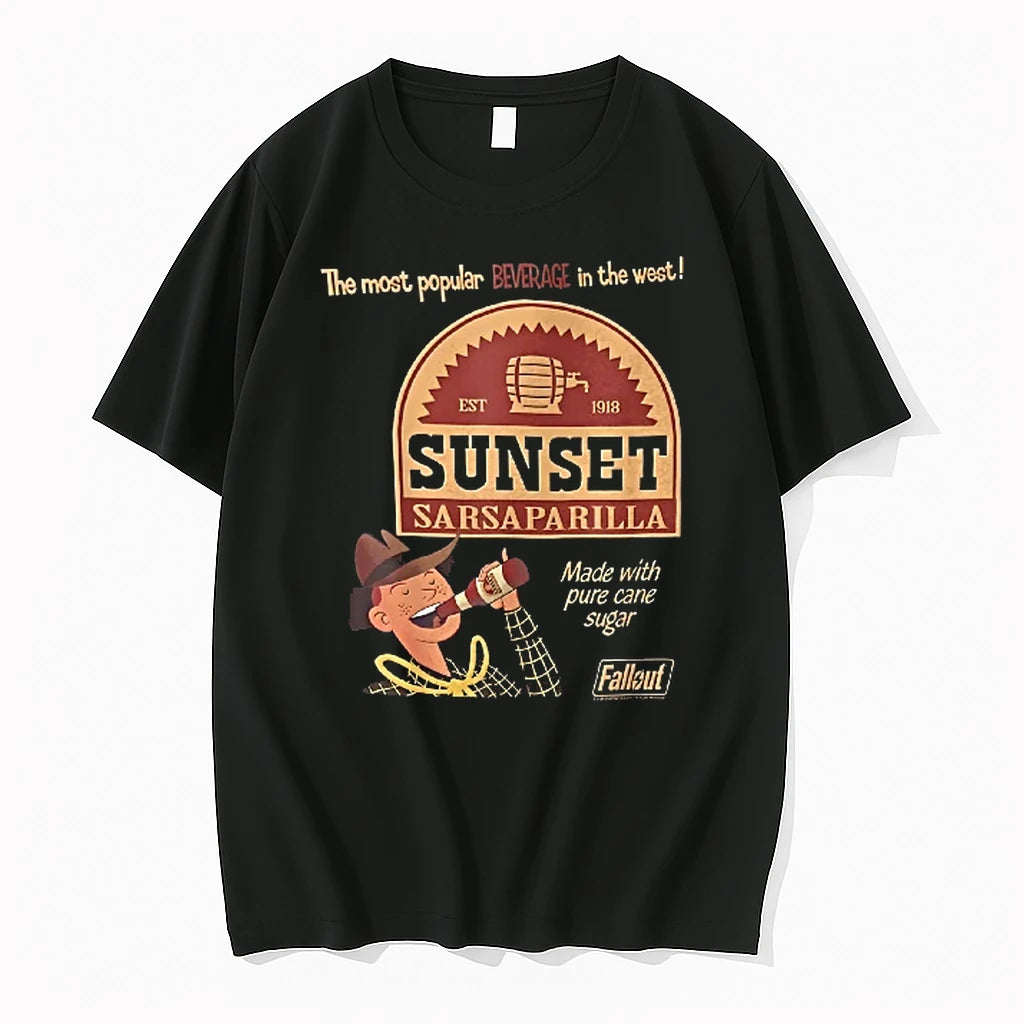 Officials Sunset Sarsaparilla Fallout The Most Popular Beverage In The West T Shirt Sweater