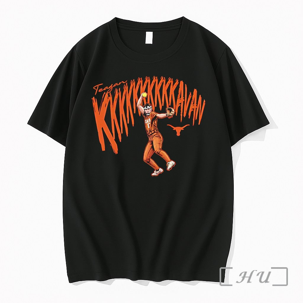 Officials Teagan Kavan Texas Longhorns Softball 10 Strikeouts Caricature Unisex