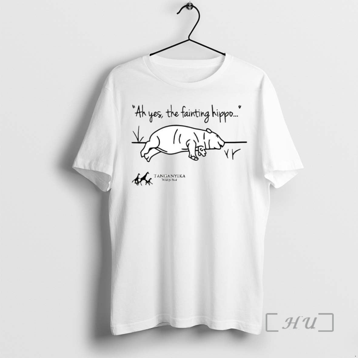 Officials Top Tanganyika Wildlife Park Fainting Hippo T Shirt Sweater