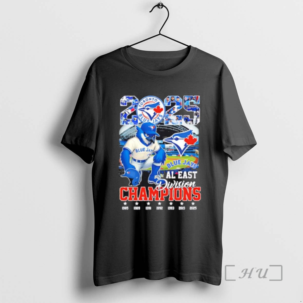 Officials Toronto Blue Jays Al East Division Champions Mascot 2025 Logo Stadium Tee Sweater