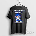 Officials Trending Jaxson Dart Pixel Baller Quarterback New York Giants T Shirt Sweatshirt Hoodies