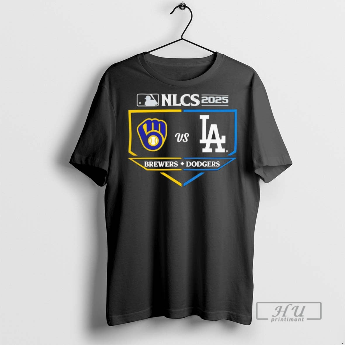 Officials Trending Los Angeles Dodgers Vs Milwaukee Brewers 2025 Nlcs Batters Box T Shirt