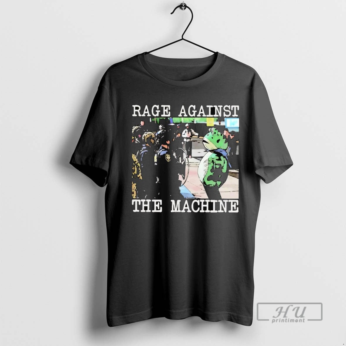Officials Trending Portland Frog Vs Ice Rage Against The Machine Graphic Tee Shirt Sweatshirt Hoodies