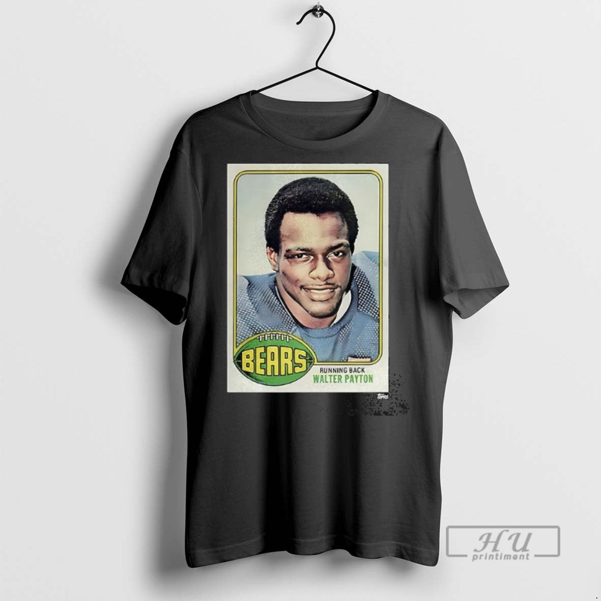 Officials Trending Running Back Walter Payton Topps Rookie Card Graphic Tee Shirt Sweatshirt Hoodies