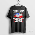 Officials Trump Keep America Great 2028 Usa Flag Vintage Tee Shirt Sweater