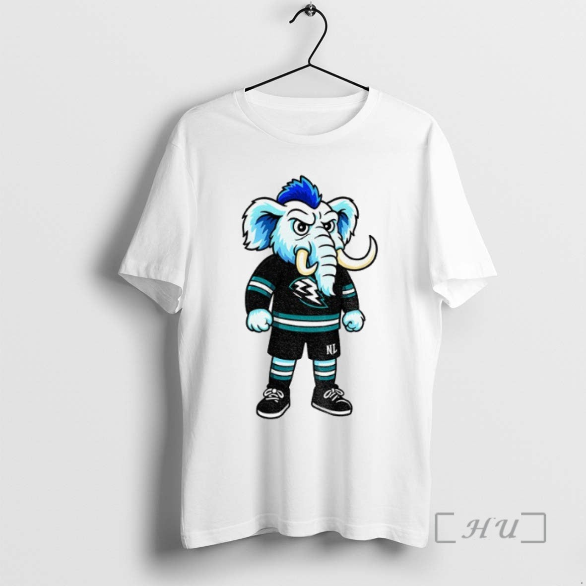 Officials Tusky The Utah Mammoth Mascot Cartoon Nhl T Shirt Sweater