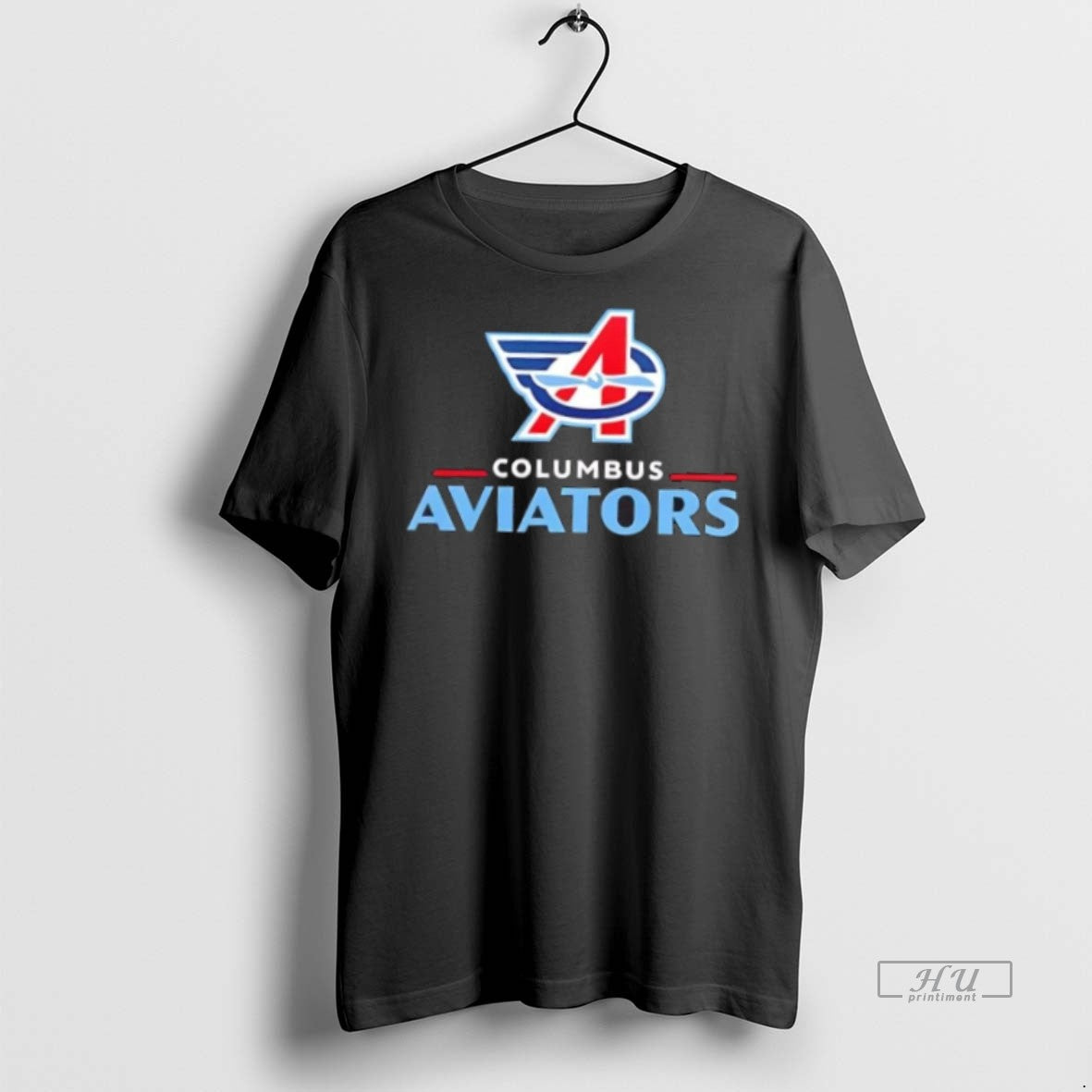 Officials Ufl United Football League Columbus Aviators Map 2 Sided Tee Shirt Sweater