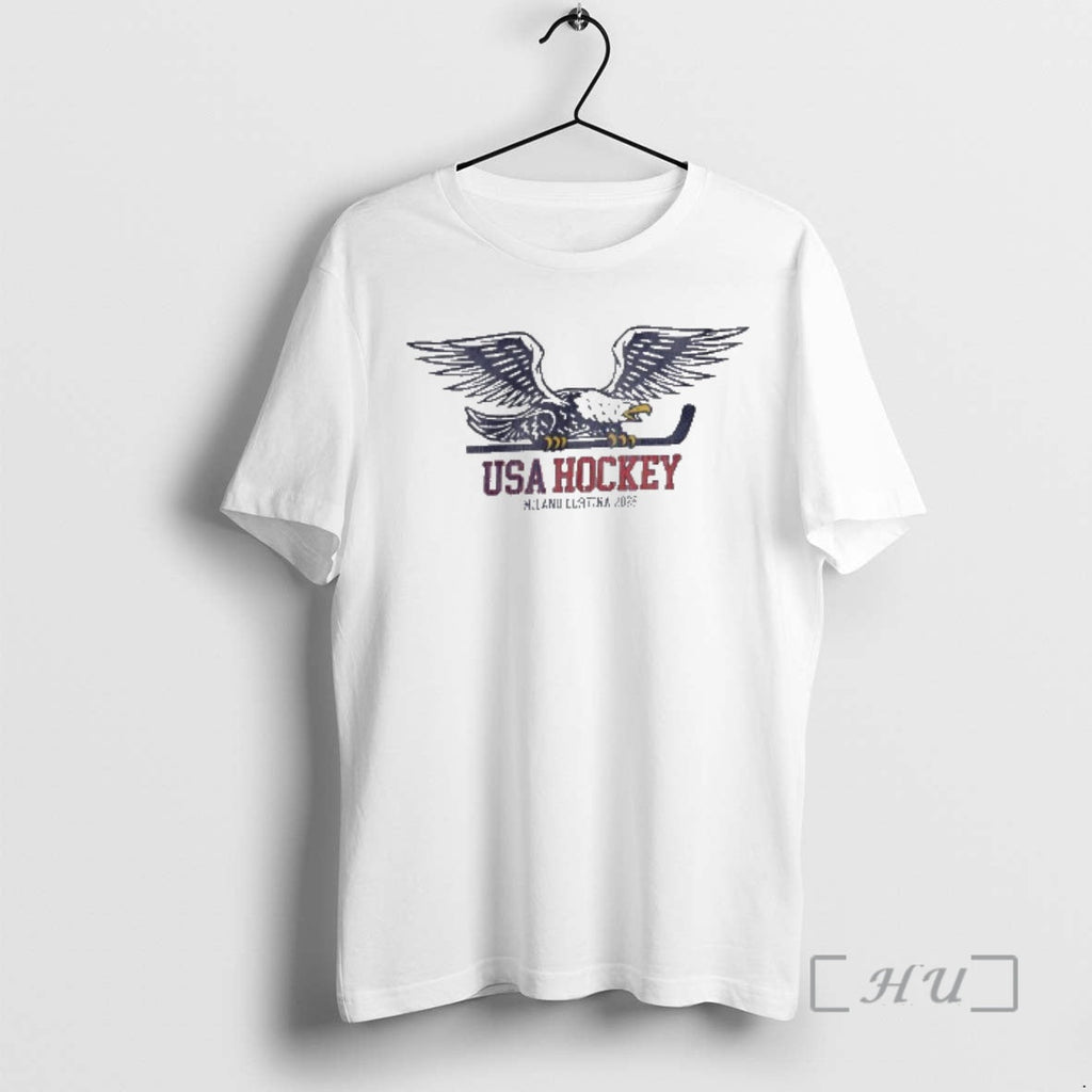 Officials Usa Hockey Eagle Holding Stick Milano Cortina Unisex