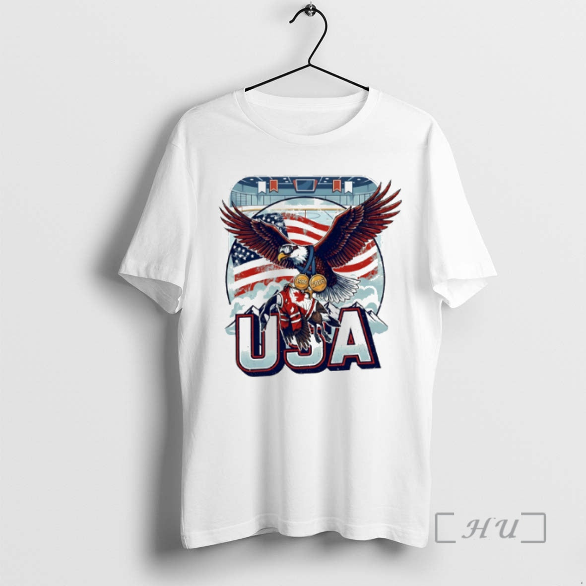 Officials Usa Ice Hockey Champions 2026 Patriotic Eagle Medal Unisex