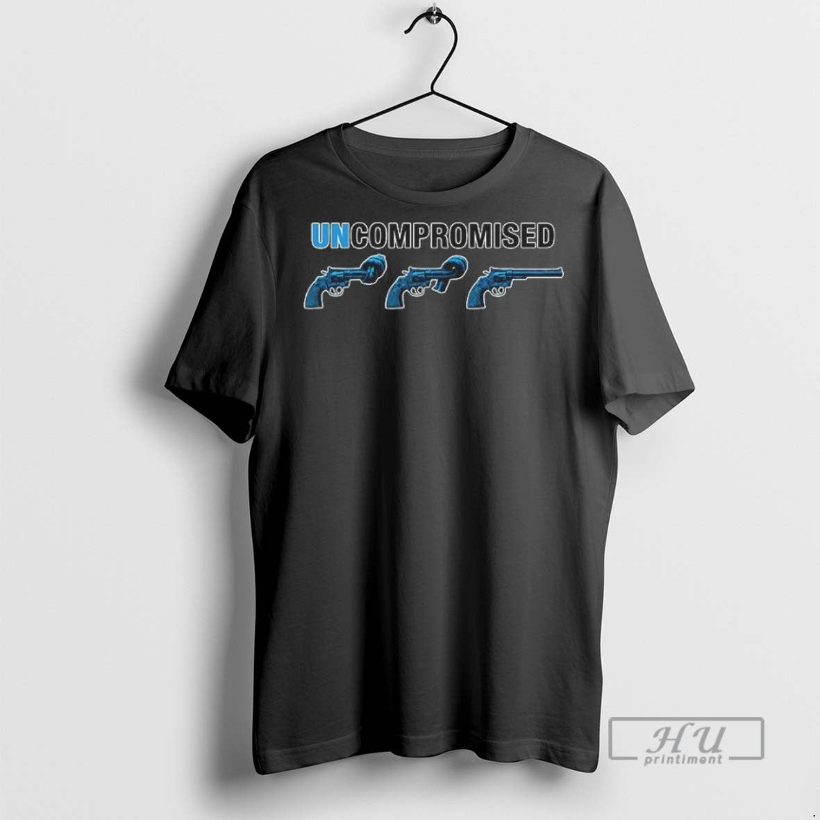 Officials Uncompromised Three Blue Pistols T Shirts Sweatshirt Hoodies