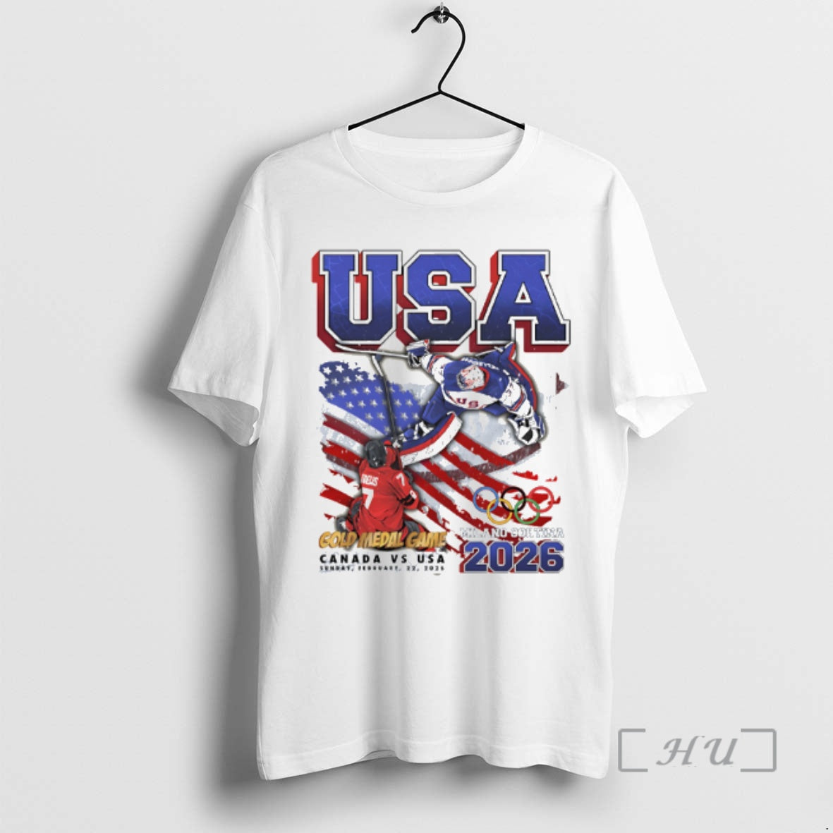 Officials Usa Hockey Gold Medal Dame Milano Cortina 2026 Paint Unisex