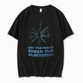Officials Use The Force Break Algorithm Blue Shattered Glass Impact Crack Youth T Shirt Sweater