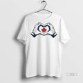 Officials Vladdy Wearing Canada Heart Hands T Shirt Sweater