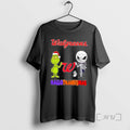 Officials Walgreens X Grinch And Jack Skellington Friends Fist Bump Happy Hallothanksmas Shirts Sweater