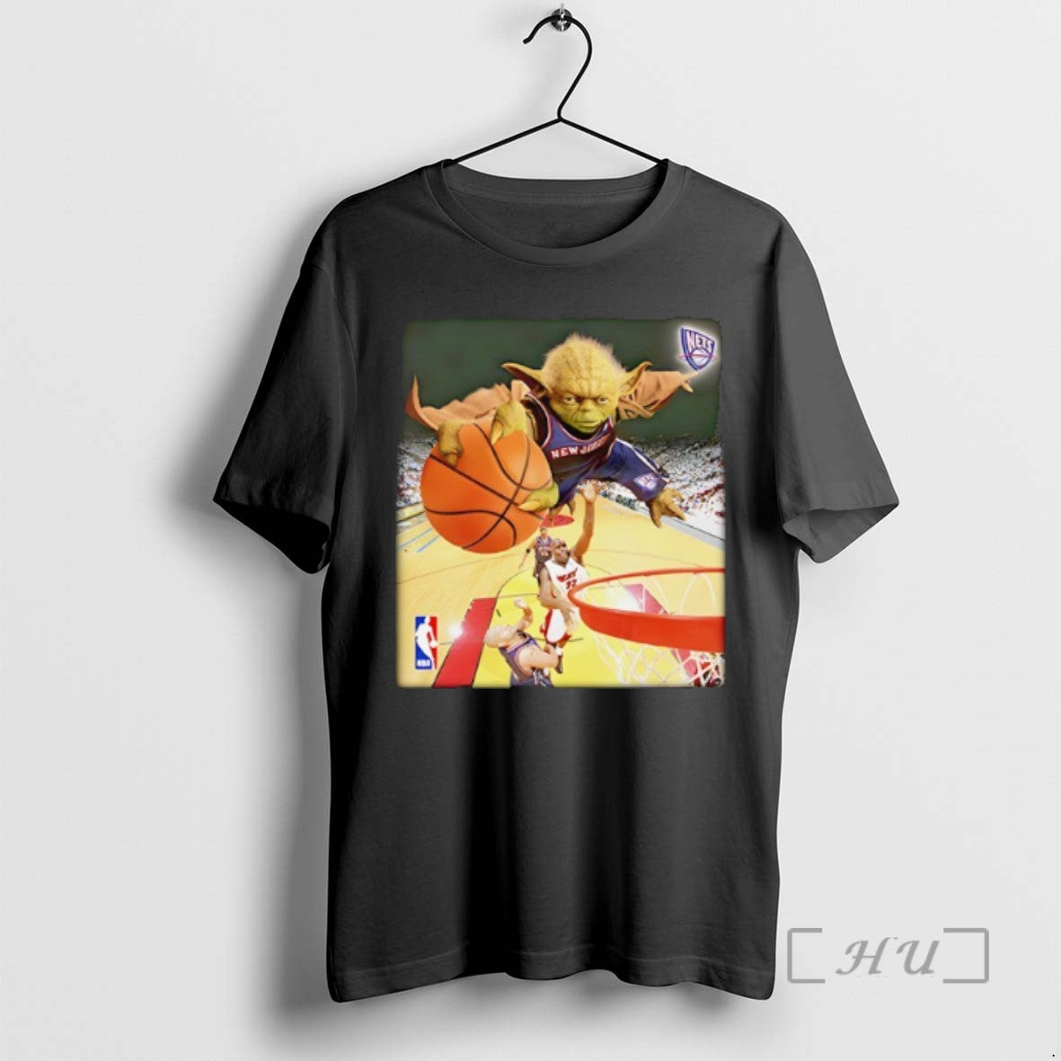 Officials Yoda Slam Dunk Ballin Brooklyn Nets Nba Tee Sweater