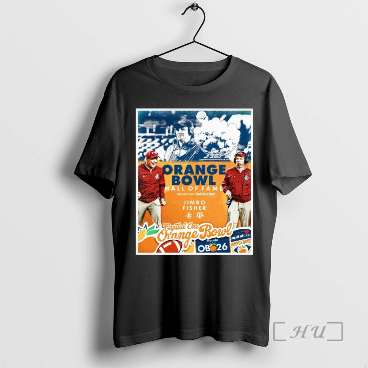 Officials Kvu3umd3 Coach Jimbo Fisher 2025 Orange Bowl Hall Of Fame T Shirt Sweater