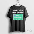 Officials The Only Sign Of Life In Cleveland East Pittsburgh 142 Miles Tee Sweater