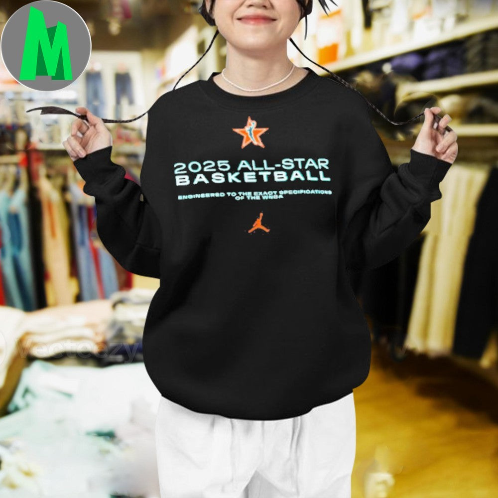 Original 2025 All-star Basketball Engineered To The Exact Specifications Of The Wnba Shirt