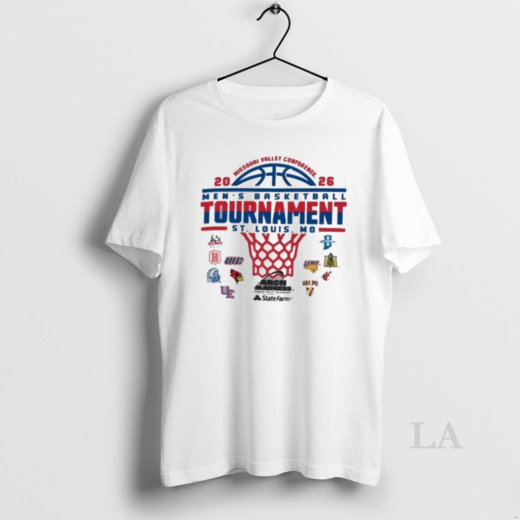 Original 2026 Missouri Valley Conference Mens Basketball Tournament St Louis Mo Unisex