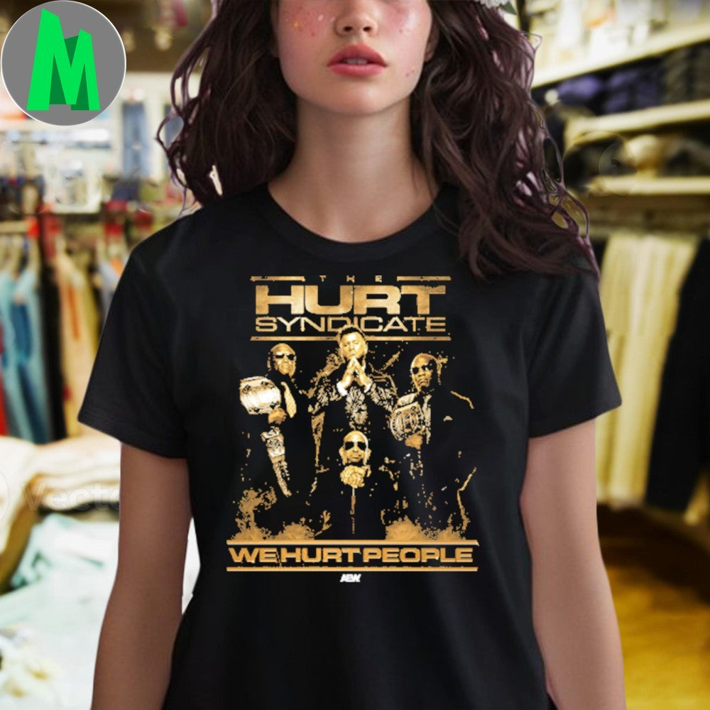 Original AEW The Hurt Syndicate We Hurt People Group Portrait Unisex