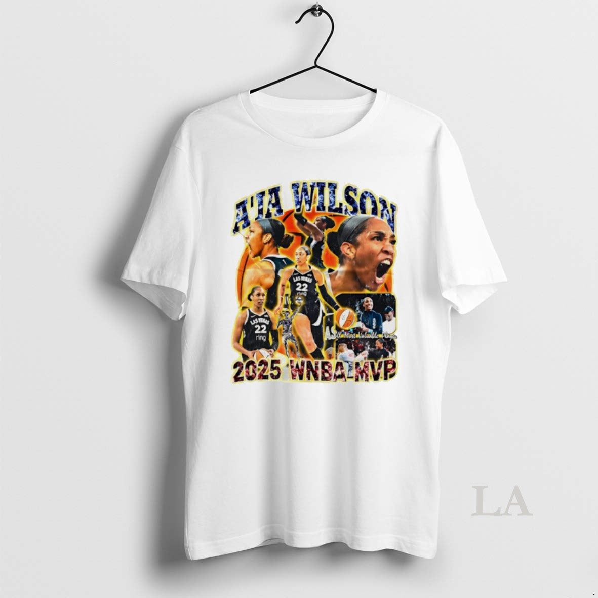 Original Aja Wilson Las Vegas Aces 2025 Wnba Mvp Graphic