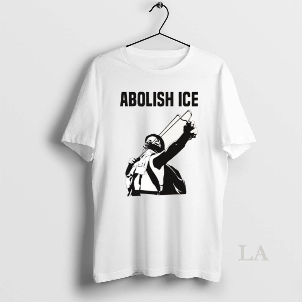 Original Abolish Ice Activist With Slingshot Graphic Unisex