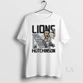 Original Aidan Hutchinson Detroit Lions Player Signature Caricature