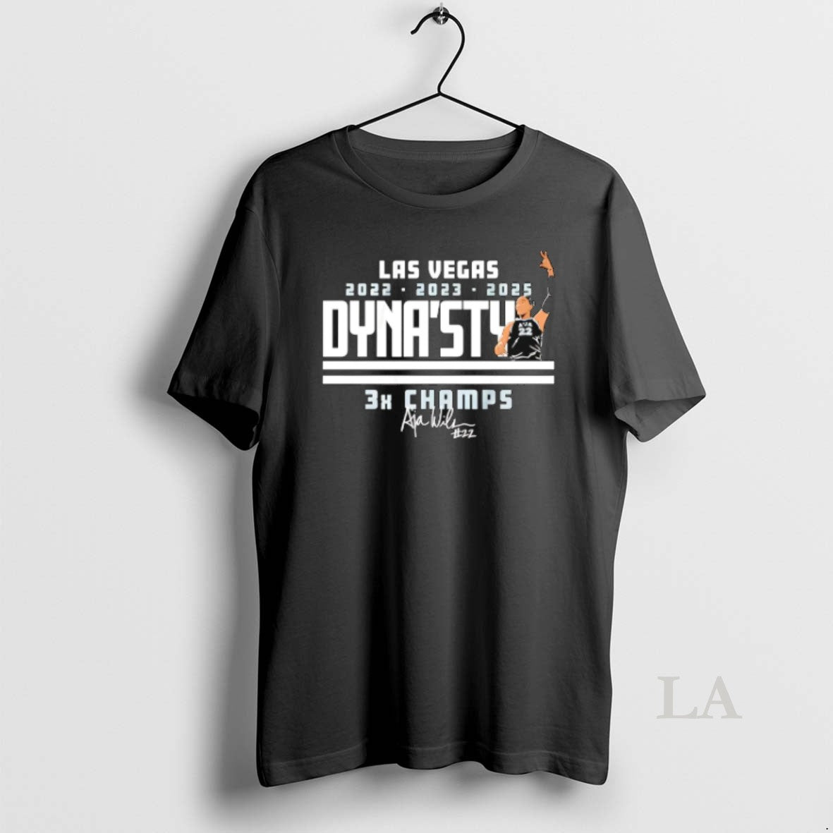 Original Aja Wilson Las Vegas Aces Dynasty 3x Champs