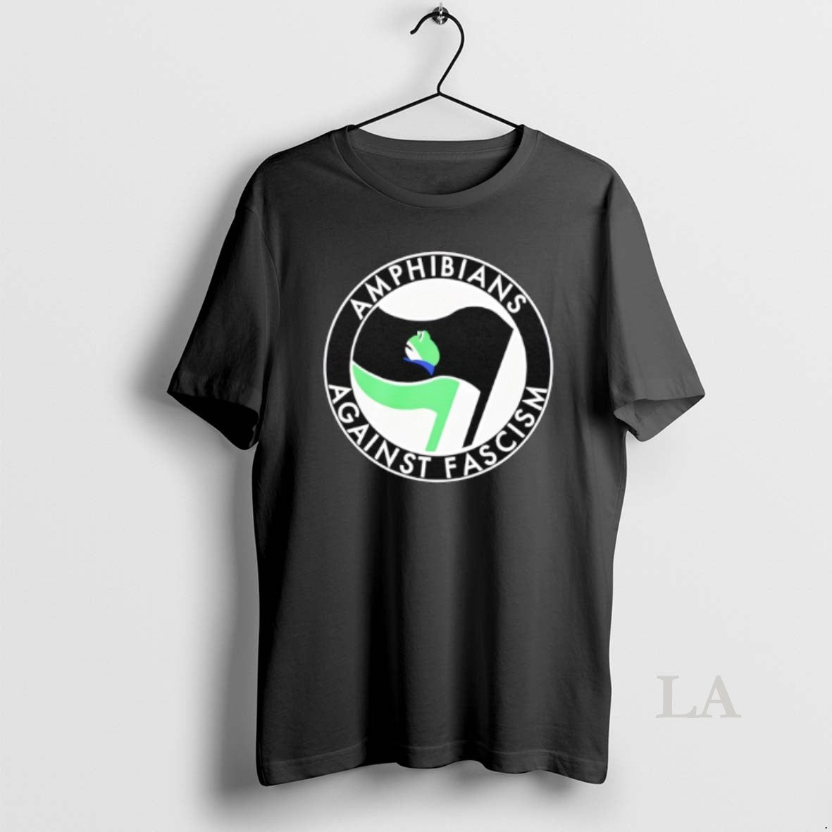 Original Amphibians Against Fascism Logo Frog Flag