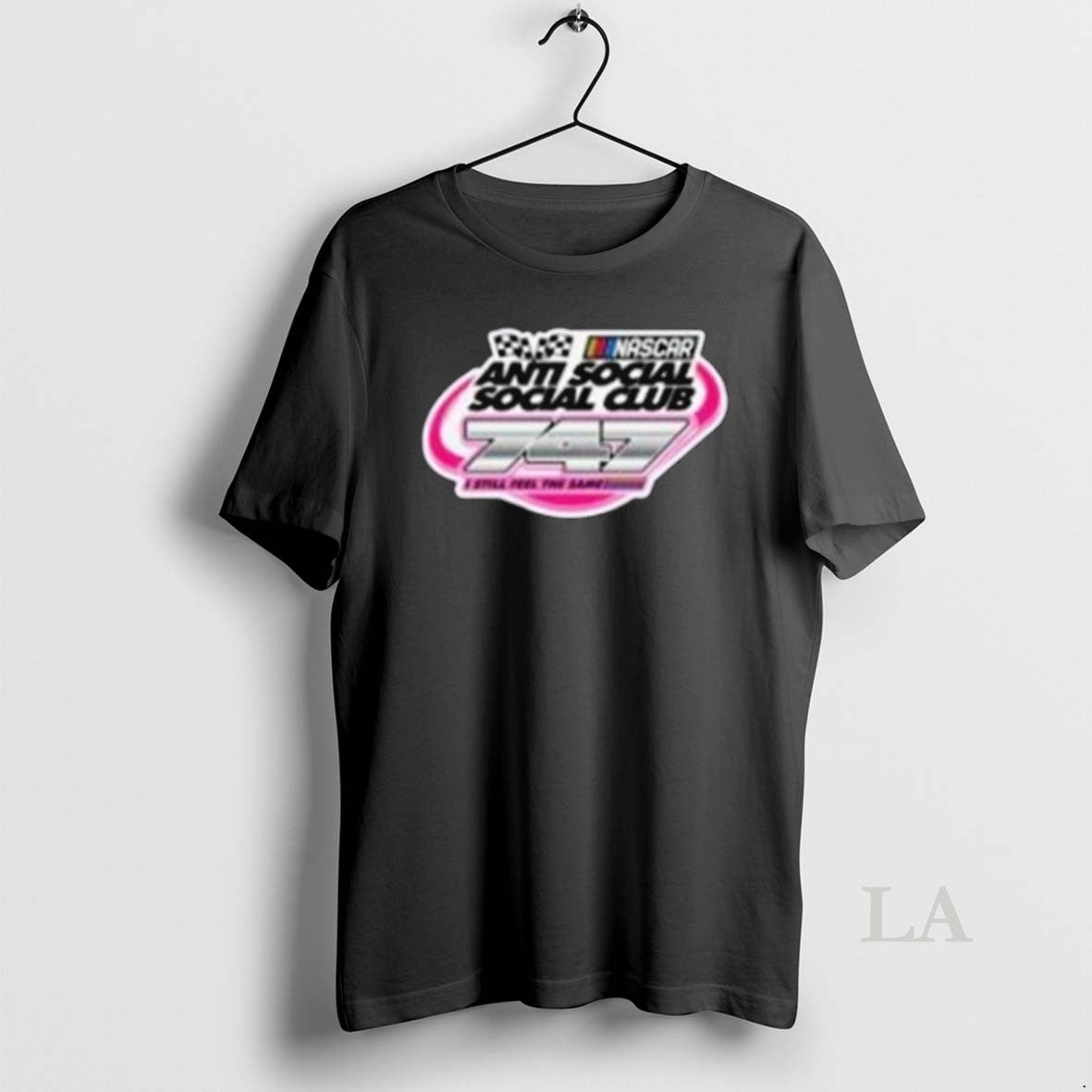 Original Anti Social Social Club X Nascar Black 747 Shit Long Sleve